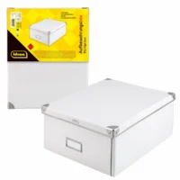 Idena Aufbewahrungsbox faltbar - weiß, 35x28x17cm