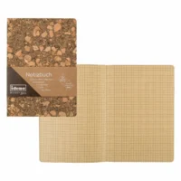 Idena Notizbuch Kork 80g/m² 14x20cm - braun, kariert