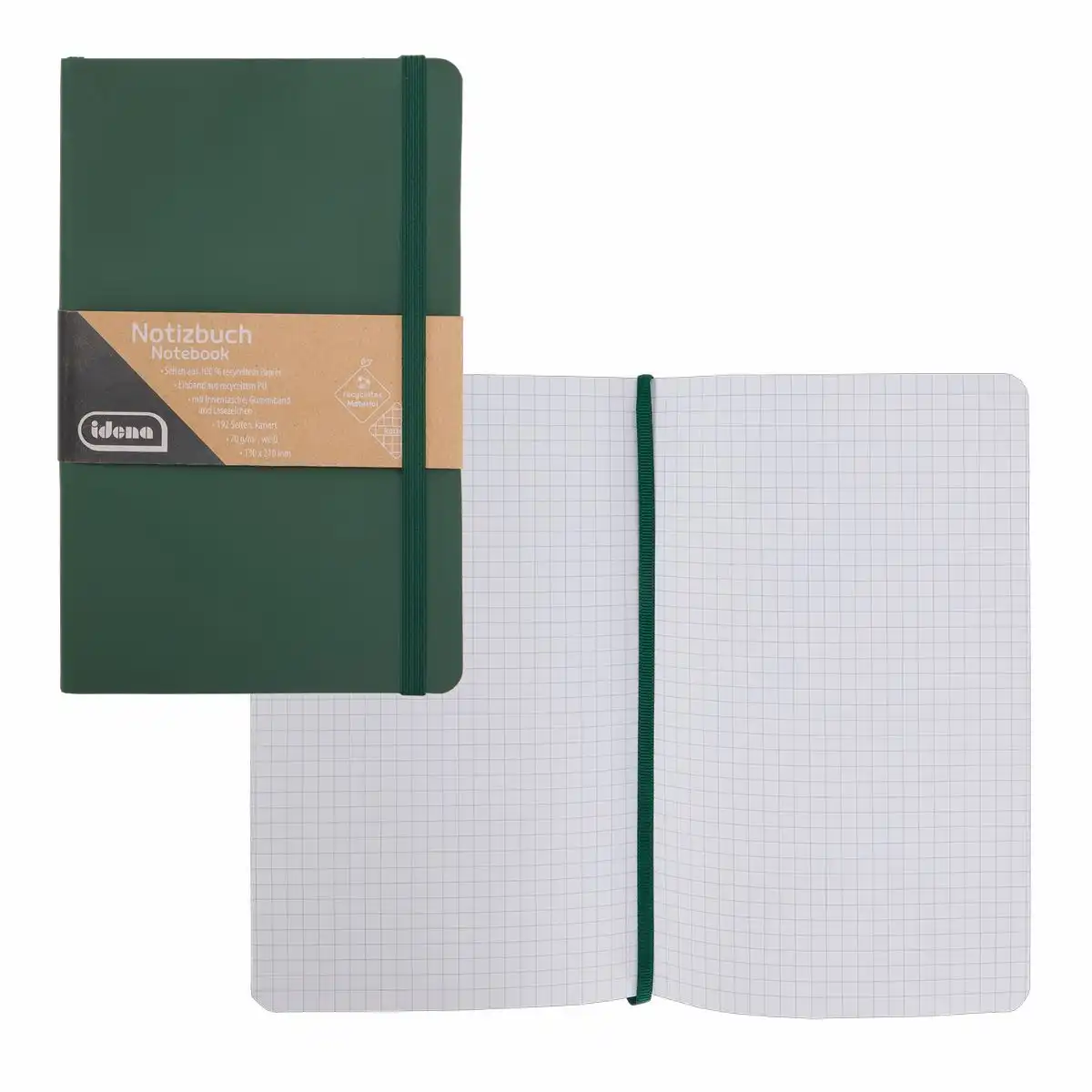 11119_00 Idena Notizbuch dunkelgrün