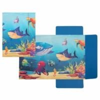 Idena Sammelmappe mit Gummizug 400g/m² DIN A3 - Meerestiere