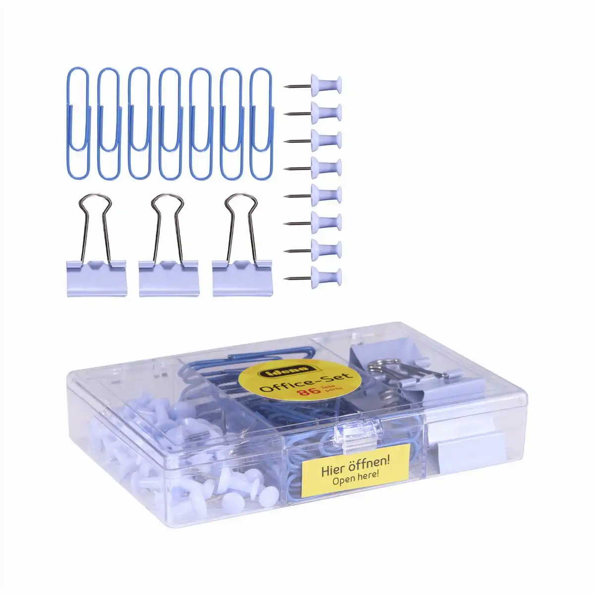 Idena Office Set blau 86 Teile
