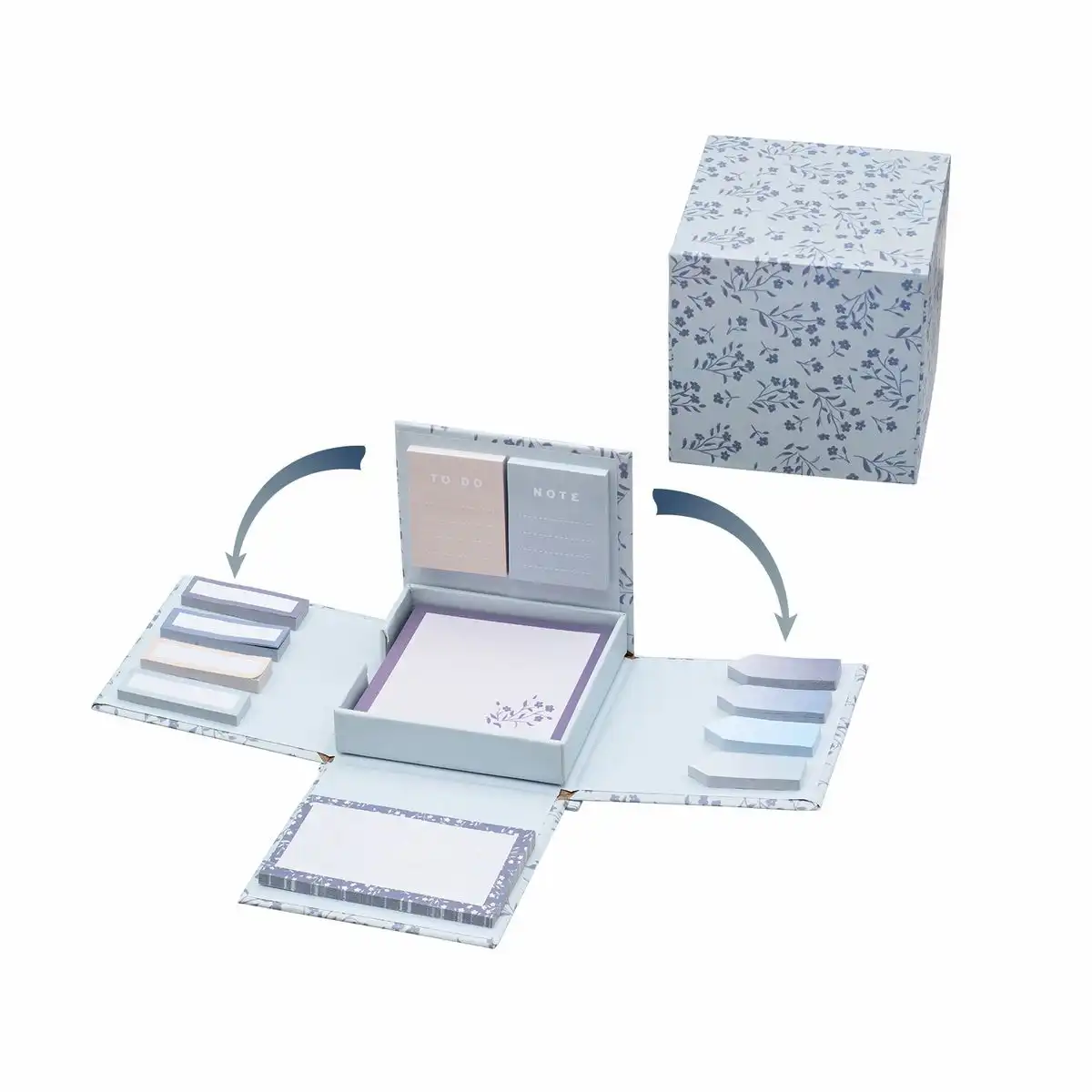 11370_00 Idena Notizblockset Floral