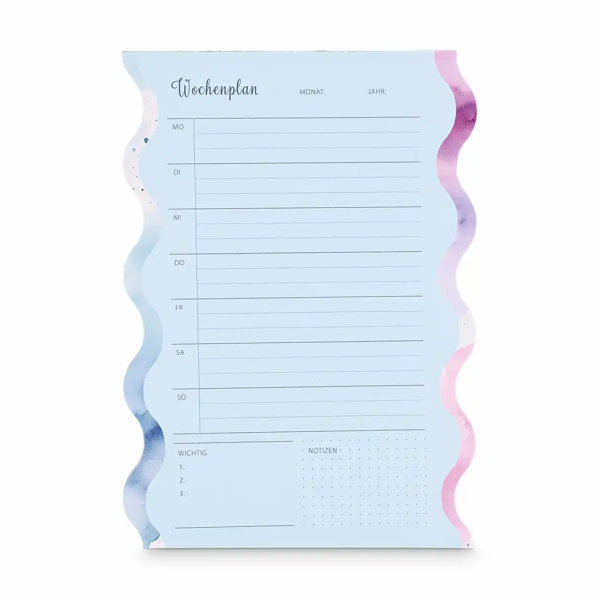 Idena Notizblock Wochenplaner undatiert 52 Blatt 100g/m² 14x20cm
