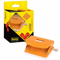 Idena Locher Metall bis 20 Blatt Kartonetui - orange