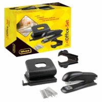 Idena Office Set Locher & Heftgerät schwarz 4 Teile