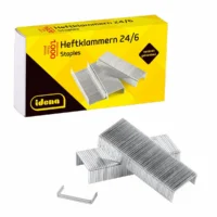 Idena Heftklammern für 24/6 verzinkt 1000 Teile 10er Pack