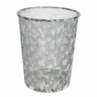 Idena Papierkorb aus Metall Camouflage ca. 17