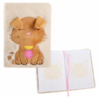 Idena Notizbuch Fluffy liniert 80 Blatt 80g/m² DIN A5 - Katze