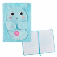 Idena Notizbuch Fluffy liniert 80 Blatt 80g/m² DIN A5 - Raupe