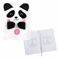 Idena Notizbuch Fluffy liniert 80 Blatt 80g/m² DIN A5 - Panda