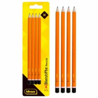 Idena Bleistifte 4 Stück Blister - orange, H