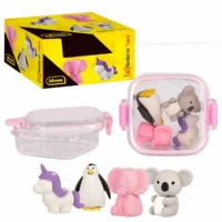 Idena Radierer Tiere 4 Stück Box
