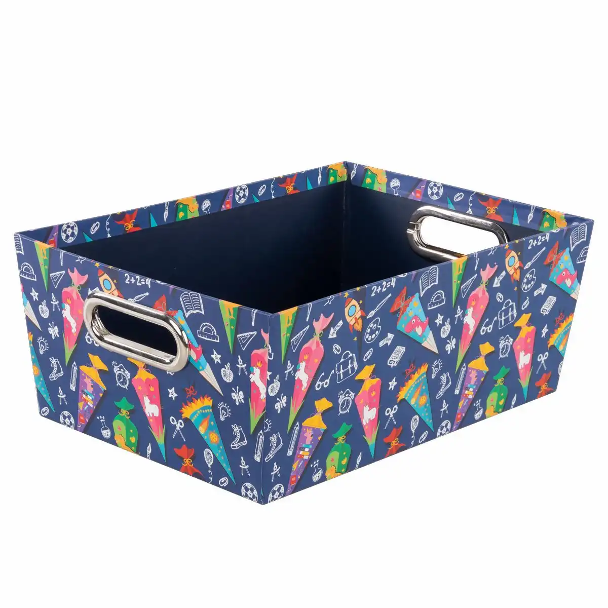 Idena Ablagekorb Schultüte blau 33x22