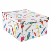 Idena Aufbewahrungsbox faltbar - bunt, 35x28x17cm
