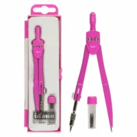 Idena Schulzirkel mit Ersatzminen - pink