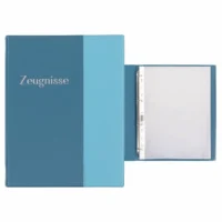 Idena Zeugnismappe Ringbuch mit 10 Klarsichthüllen pastell DIN A4