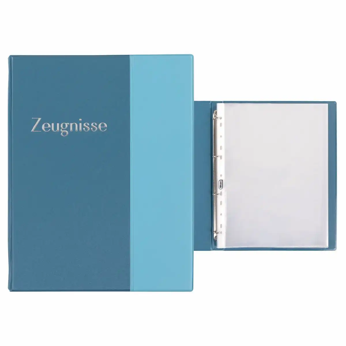 22089_00 Idena Zeugnismappe Ringbuch mit 10 Klarsichthüllen pastell DIN A4