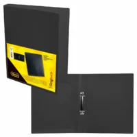 Idena Ringbuch PP 2 Ringe transluzent DIN A4 - schwarz