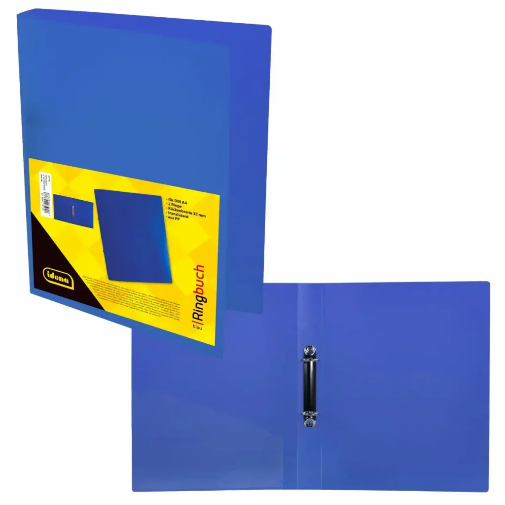 224338_00 Idena Ringbuch PP 2 Ringe transluzent DIN A4