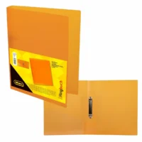 Idena Ringbuch PP 2 Ringe transluzent DIN A4 - orange