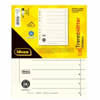 Idena Trennblätter aus Karton 190 g/m² DIN A4