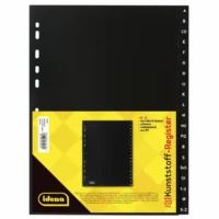 Idena Register aus Kunststoff A bis Z 20-teilig 120µ schwarz DIN A4