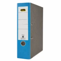 Idena Ordner aus Pappe Wolkenmarmo DIN A4 - blau, Rückenbreite 8cm