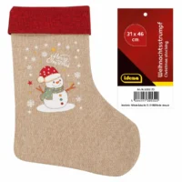 Idena Weihnachtsstrumpf Schneemann 31x46cm