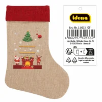 Idena Weihnachtsstrumpf Tannenbaum Kamin 31x46cm