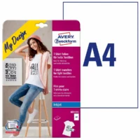 AVERY Zweckform Textilfolien für helle Textilien DIN A4 5 Stück