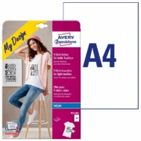 AVERY Zweckform Textilfolien für helle Textilien DIN A4 10 Stück