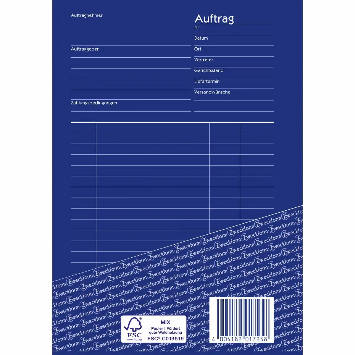 AVERY Zweckform Auftrag selbstdurchschreibend DIN A5 2x40 Blatt-3