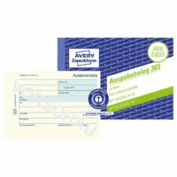 AVERY Zweckform Ausgabebeleg quer gelb DIN A6 50 Blatt