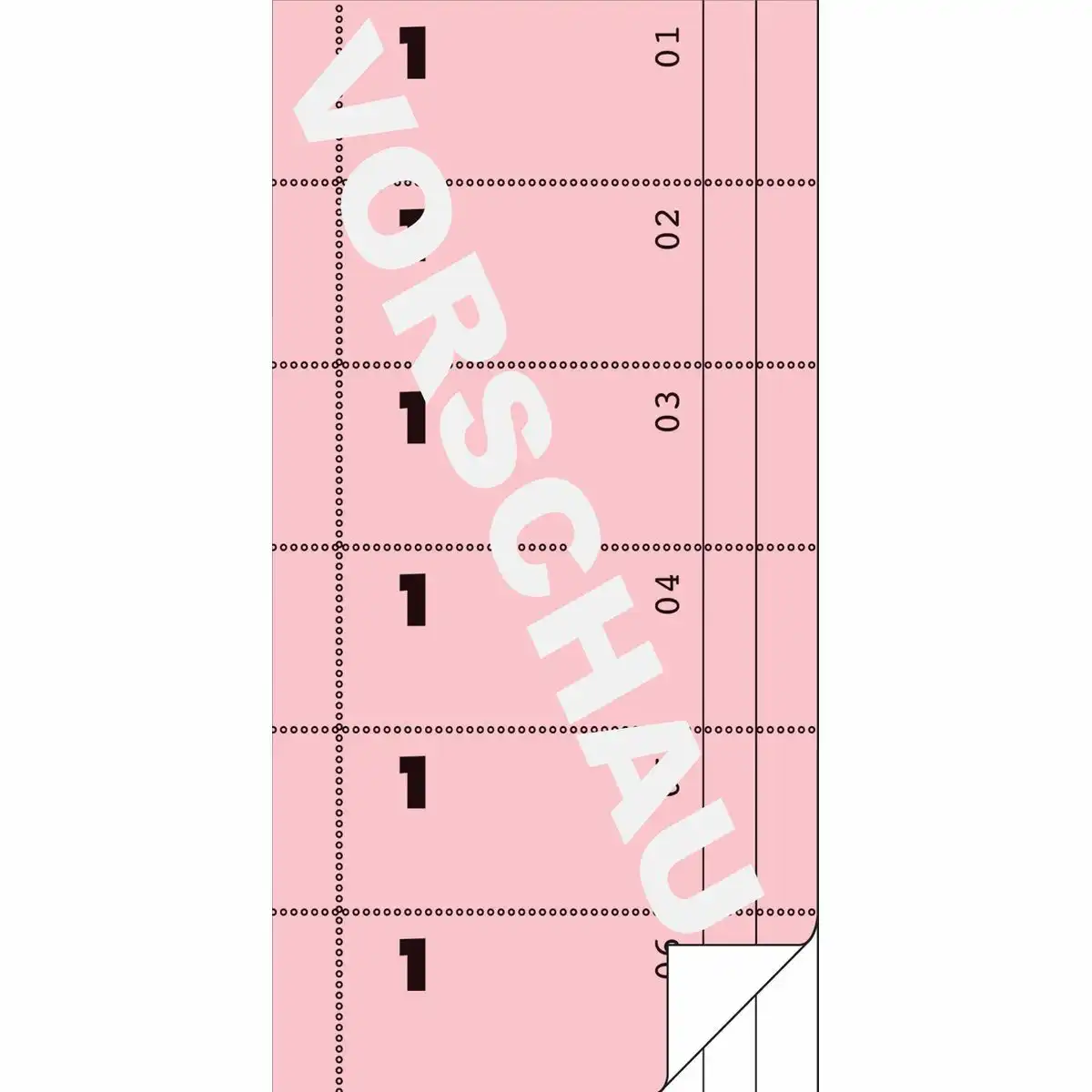 313017_02 AVERY Zweckform Bonbuch mit Kellner-Nummer 1 rosa 300 Stück-2