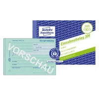 AVERY Zweckform Einnahmebeleg 50 Originale grün DIN A6 quer 50 Blatt