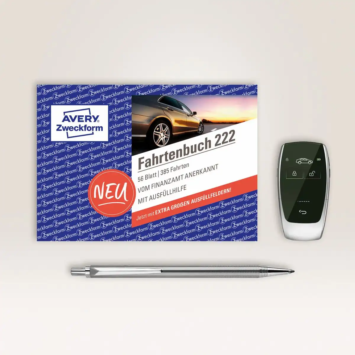 AVERY Zweckform Fahrtenbuch für PKW 390 Fahrten DIN A6 quer 56 Blatt-5