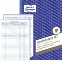 AVERY Zweckform Haushaltsbuch mit Jahresübersicht DIN A5 36 Blatt
