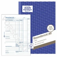 AVERY Zweckform Kassenbericht 50 Originale DIN A5 50 Blatt