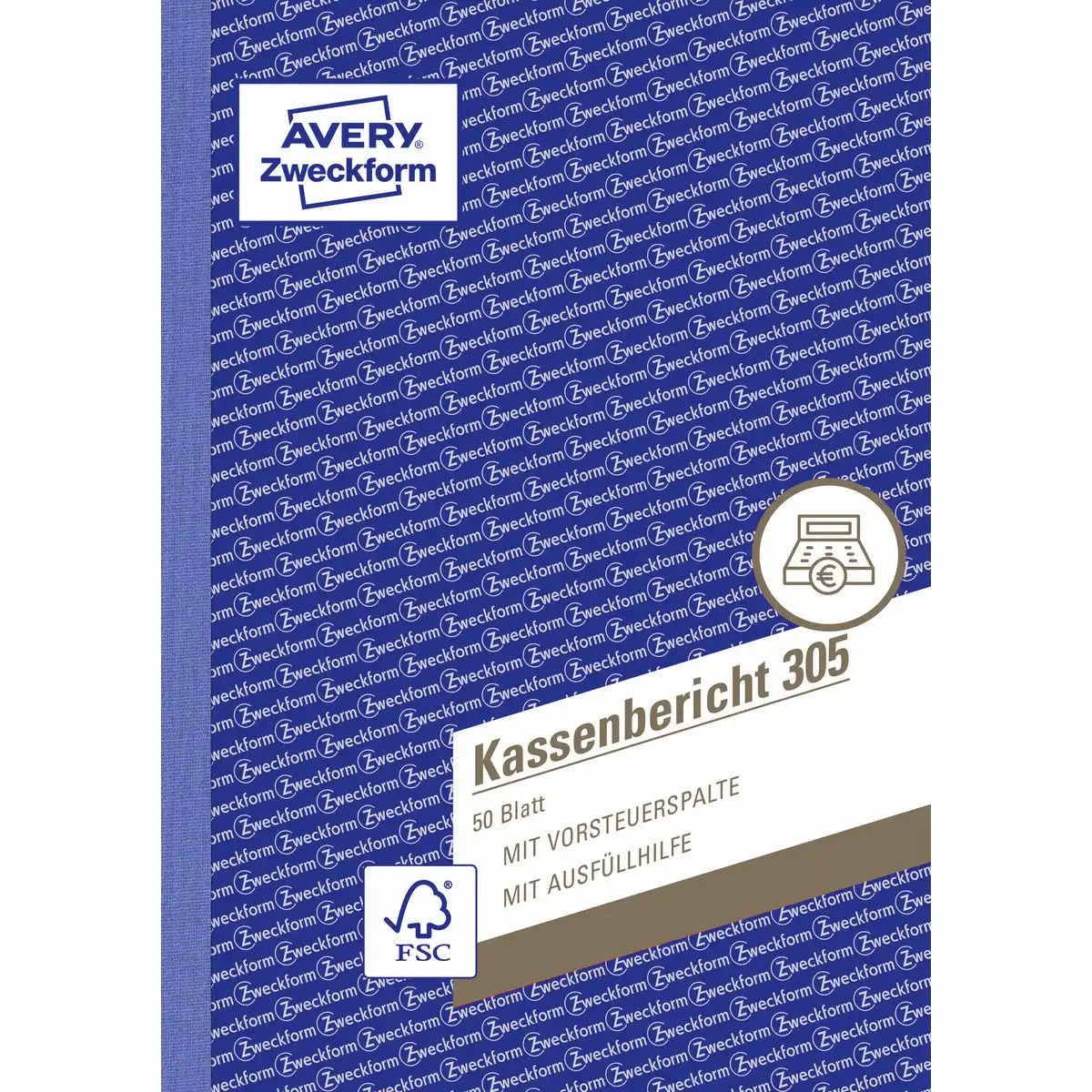 AVERY Zweckform Kassenbericht 50 Originale DIN A5 50 Blatt-1