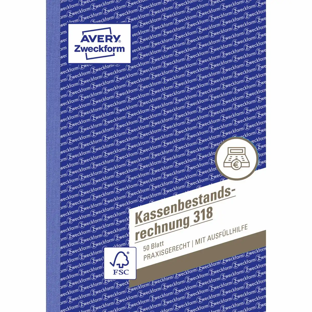 313043_01 AVERY Zweckform Kassenbestandsrechnung 50 Originale DIN A5 50 Blatt-1
