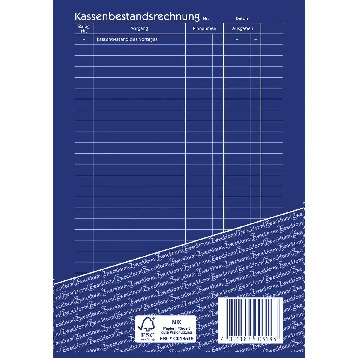 313043_03 AVERY Zweckform Kassenbestandsrechnung 50 Originale DIN A5 50 Blatt-3