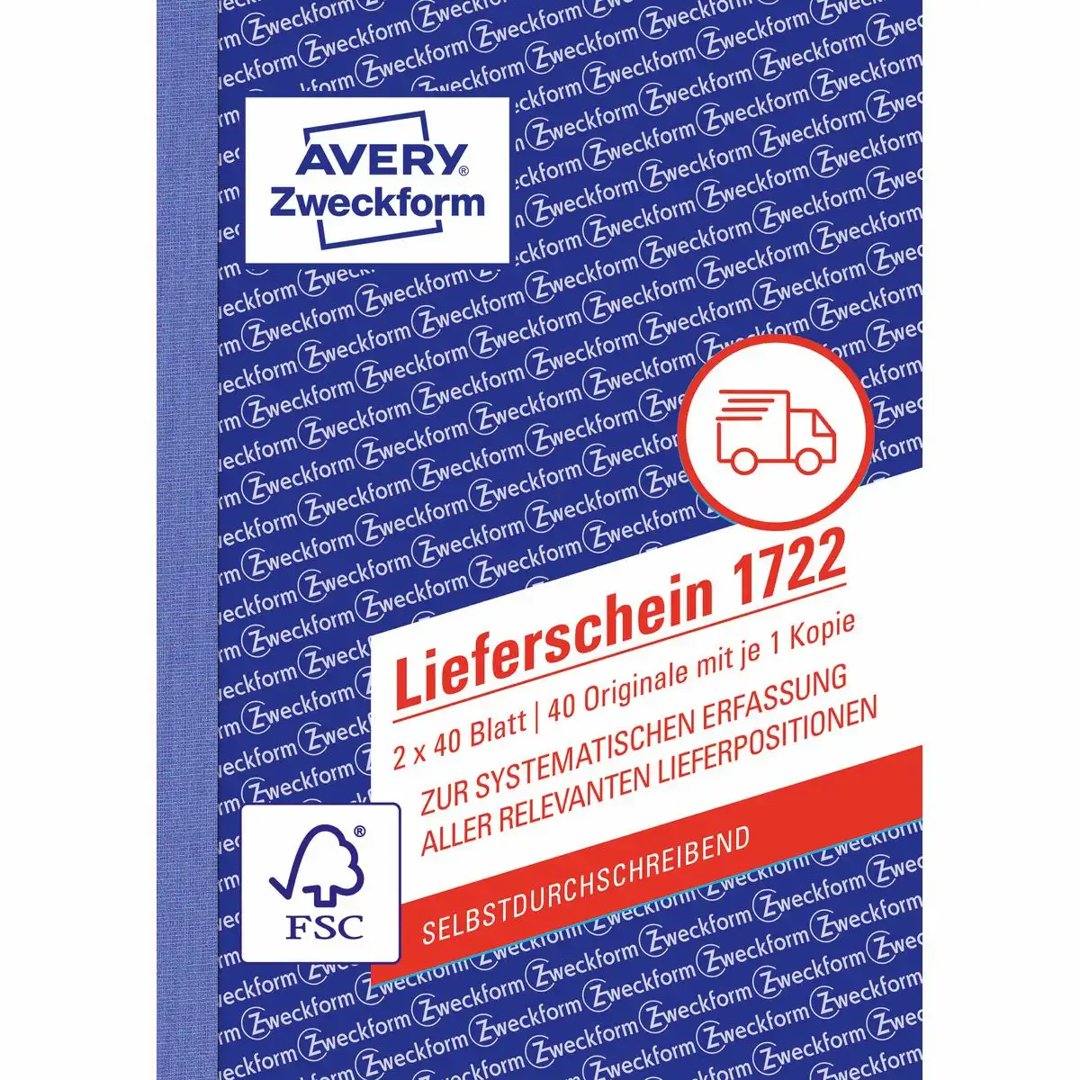AVERY Zweckform Lieferschein selbstdurchschreibend DIN A6 80 Blatt-1