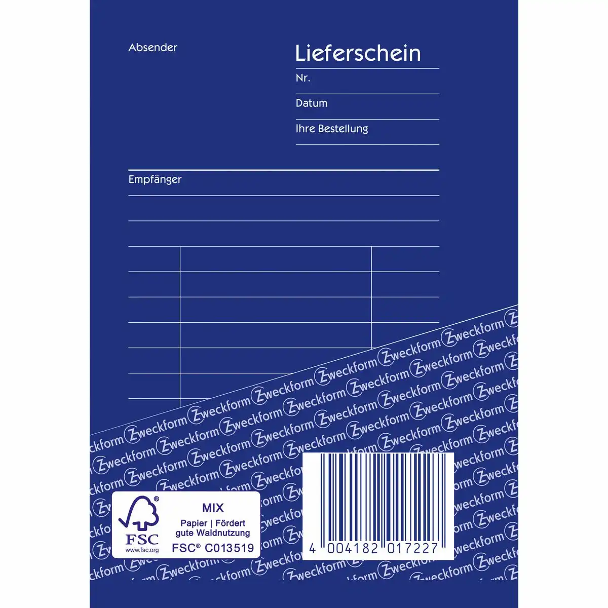 AVERY Zweckform Lieferschein selbstdurchschreibend DIN A6 80 Blatt-3