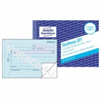 AVERY Zweckform Quittung inkl. MwSt. mit Blaupapier DIN A6 quer 2x50 Blatt