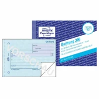 AVERY Zweckform Quittung MwSt. separat ausgewiesen mit Blaupapier DIN A6 quer 2x50 Blatt