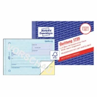 AVERY Zweckform Quittung selbstdurchschreibend DIN A6 quer 2x40 Blatt