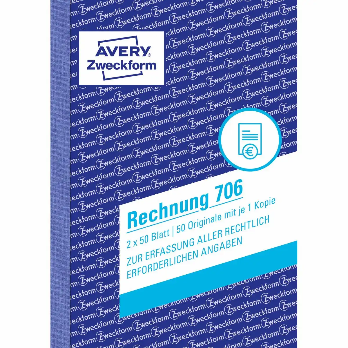 313085_01 AVERY Zweckform Rechnung mit Blaupapier DIN A6 2x50 Blatt-1