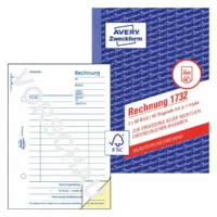 AVERY Zweckform Rechnung selbstdurchschreibend DIN A6 2x40 Blatt