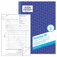 AVERY Zweckform Rechnung mit Blaupapier DIN A5 2x50 Blatt