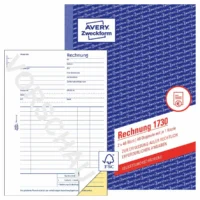 AVERY Zweckform Rechnung selbstdurchschreibend DIN A5 2x40 Blatt